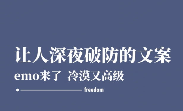 那些能让你沉默很久的小众朋友圈文案   -第1张图片-温柔治愈励志文案网