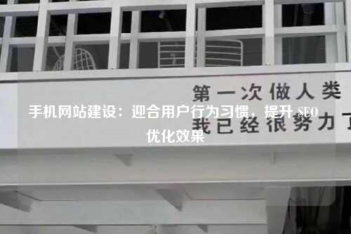 手机网站建设：迎合用户行为习惯，提升 SEO 优化效果-第1张图片-温柔治愈励志文案网