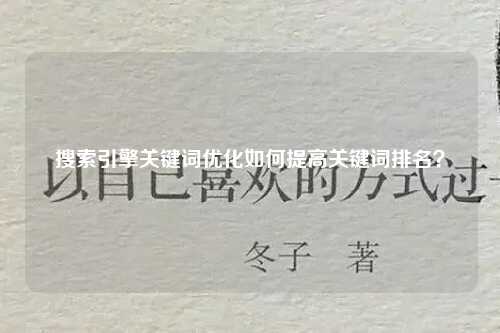 搜索引擎关键词优化如何提高关键词排名？