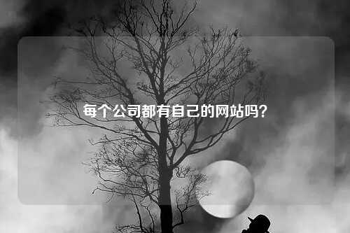 每个公司都有自己的网站吗？