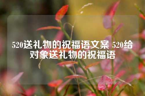 520送礼物的祝福语文案 520给对象送礼物的祝福语-第1张图片-温柔治愈励志文案网