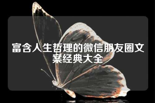 富含人生哲理的微信朋友圈文案经典大全-第1张图片-温柔治愈励志文案网