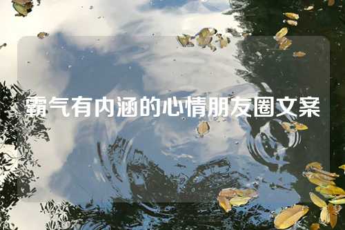 霸气有内涵的心情朋友圈文案