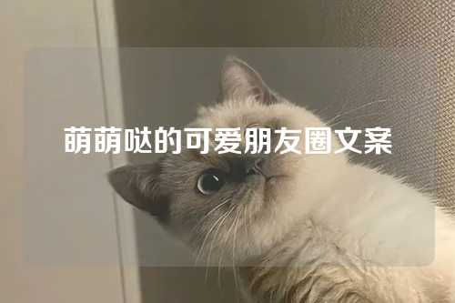 萌萌哒的可爱朋友圈文案