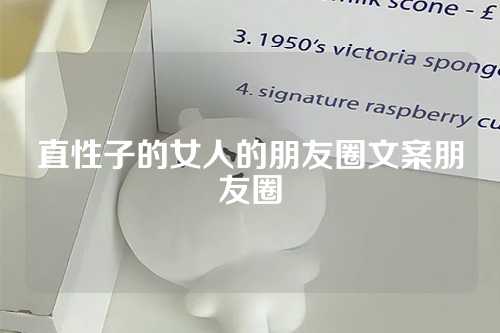 直性子的女人的朋友圈文案朋友圈-第1张图片-温柔治愈励志文案网