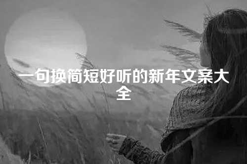 一句换简短好听的新年文案大全-第1张图片-温柔治愈励志文案网