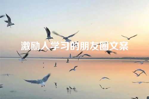 激励人学习的朋友圈文案