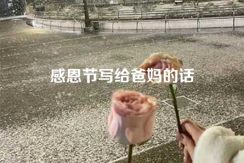 感恩节写给爸妈的话