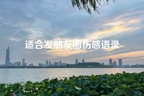 适合发朋友圈伤感语录-第1张图片-温柔治愈励志文案网