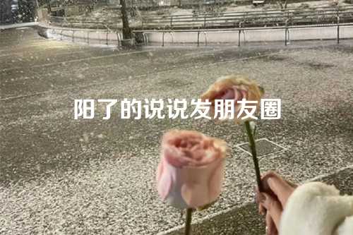 阳了的说说发朋友圈