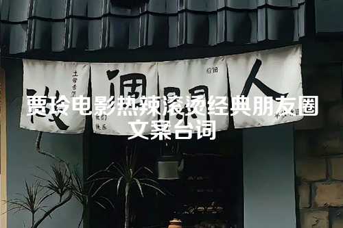 贾玲电影热辣滚烫经典朋友圈文案台词