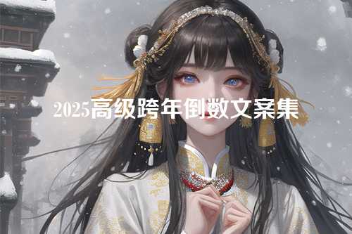 2025高级跨年倒数文案集-第1张图片-温柔治愈励志文案网