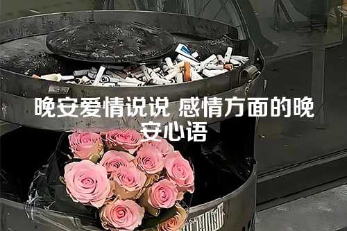 晚安爱情说说 感情方面的晚安心语