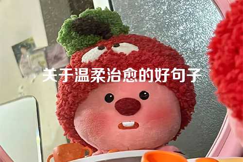 关于温柔治愈的好句子