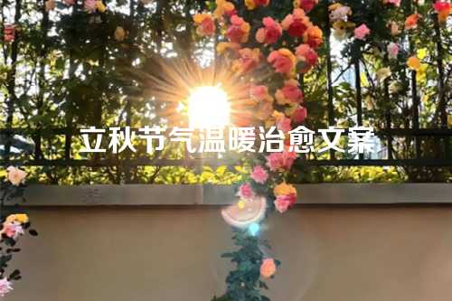 立秋节气温暖治愈文案