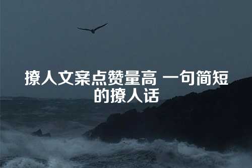 撩人文案点赞量高 一句简短的撩人话