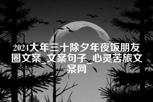 2024大年三十除夕年夜饭朋友圈文案_文案句子_心灵苦旅文案网