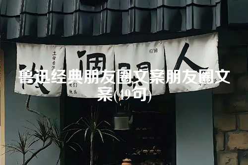 鲁迅经典朋友圈文案朋友圈文案(49句)